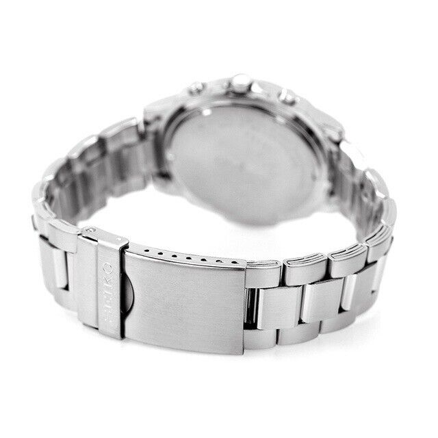 SEIKO SND193P1 SND193P SND193 Blue Chronograph Men's Watch New in Box