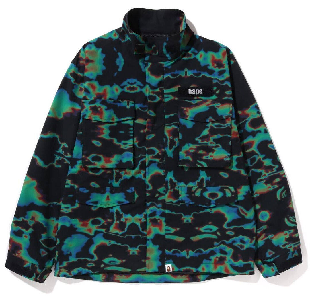BAPE THERMOGRAPHY LOOSE FIT M-65 JACKET