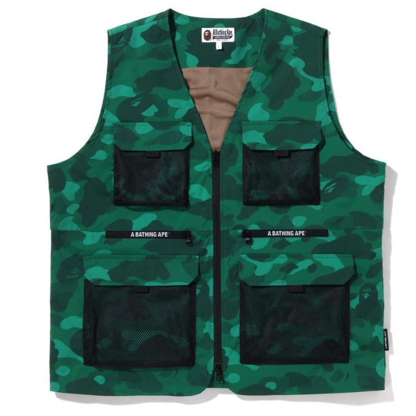 BAPE COLOR CAMO VEST GREEN