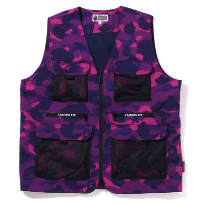 BAPE COLOR CAMO VEST PURPLE