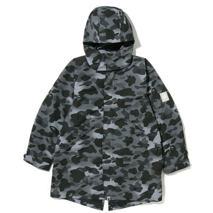 BAPE GRID CAMO RELAXED FIT FISH TAIL COAT