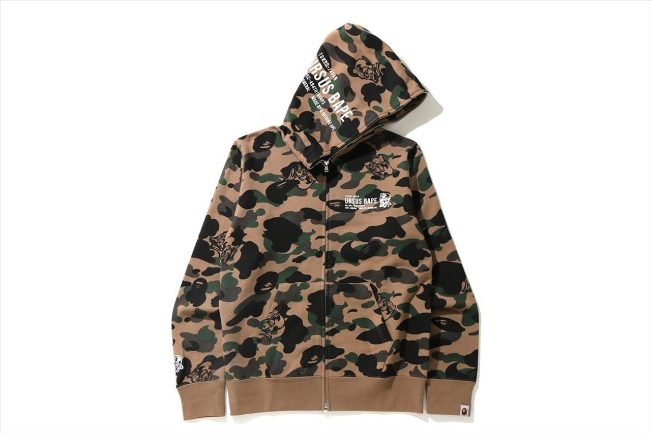 BAPE URSUS CAMO FULL ZIP HOODIE