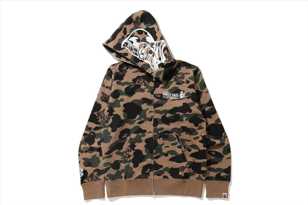 BAPE URSUS CAMO FULL ZIP HOODIE