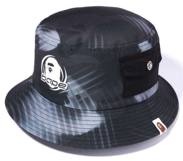 BAPE STORKE CAMO POCKET BUCKET HAT