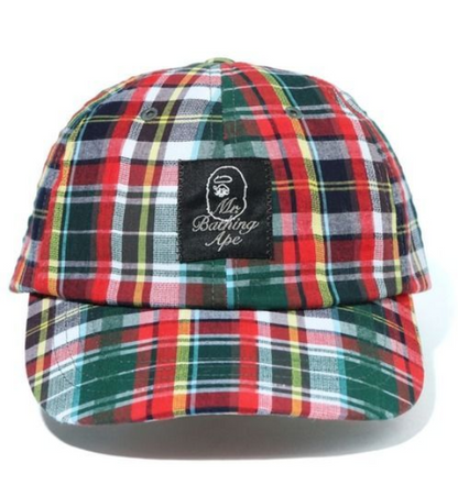 BAPE MADRAS CHECK CAP