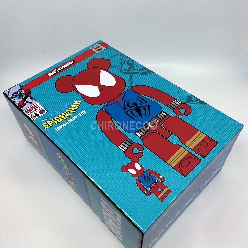 MEDICOM TOY BE@RBRICK SCARET SPIDER MAN 100 % 400% Bearbrick