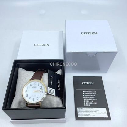 CITIZEN RECORD LABEL Eco-Drive AU1082-24A White Men's Watch