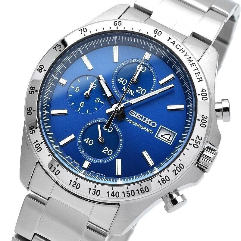 SEIKO Seiko Selection SPIRIT SBTR023 Blue Chronograph Men's Watch