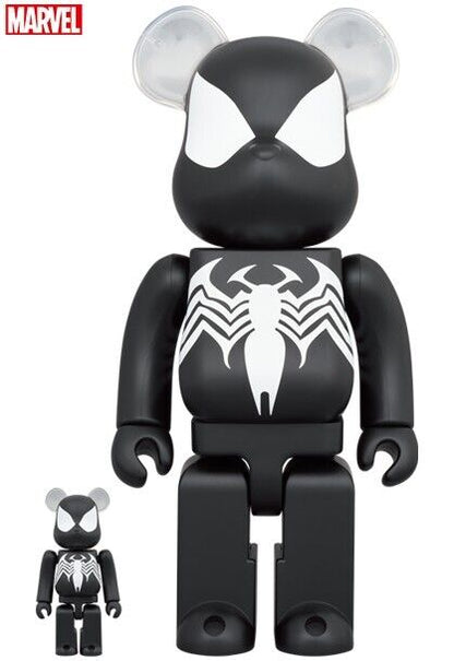 MEDICOM TOY BE@RBRICK SPIDER MAN BLACK COSTUME 100 % 400% Bearbrick