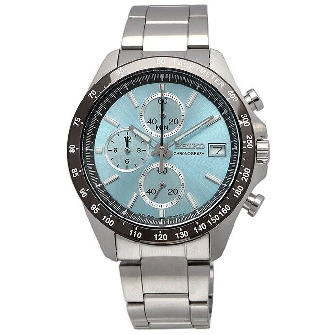 SEIKO Spirit SBTR029 Blue Chronograph Quartz Stainless Men's Watch