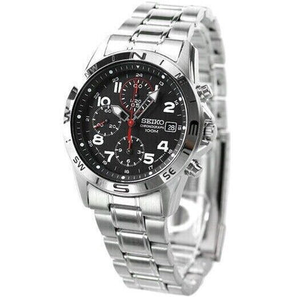 SEIKO SND375P1 SND375 SND375P Black Men's Watch