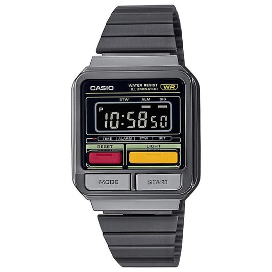 CASIO STANDARD A120WEGG-1BJF Black Digital Stainless Steel Men' Watch