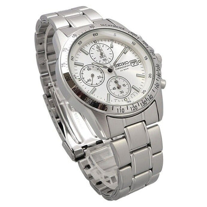 SEIKO Chronograph Watch SBTQ039 Quartz White