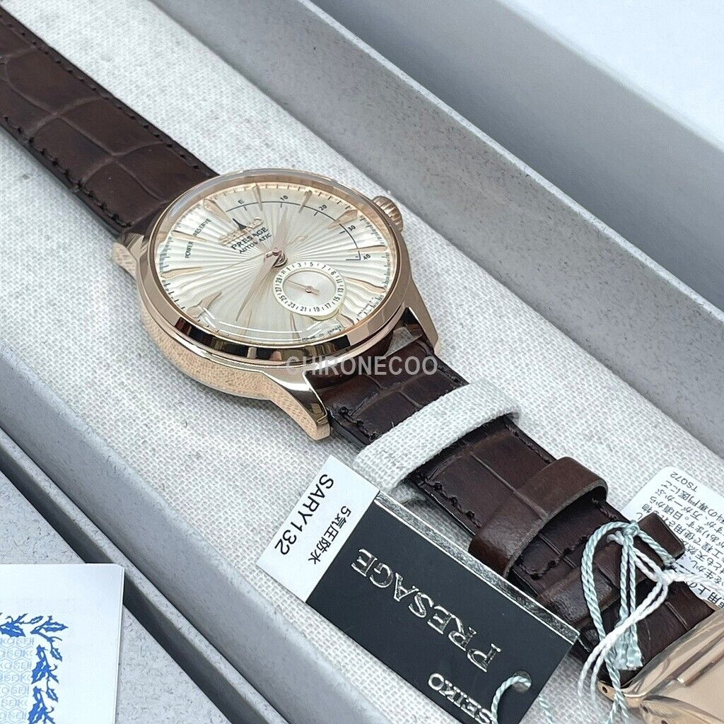 SEIKO PRESAGE SARY132 Rose Gold Automatic Mechanical Elegant Men Watch