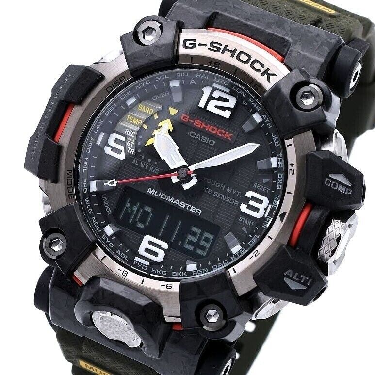 CASIO G-SHOCK GWG-2000-1A3JF Black Red CARBON MUDMASTER Men's Watch