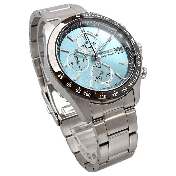 SEIKO Spirit SBTR029 Blue Chronograph Quartz Stainless Men's Watch