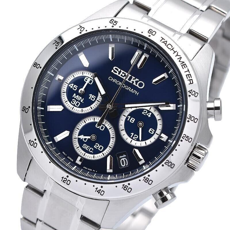 SEIKO SPIRIT Chronograph SBTR011 Blue Men's Watch