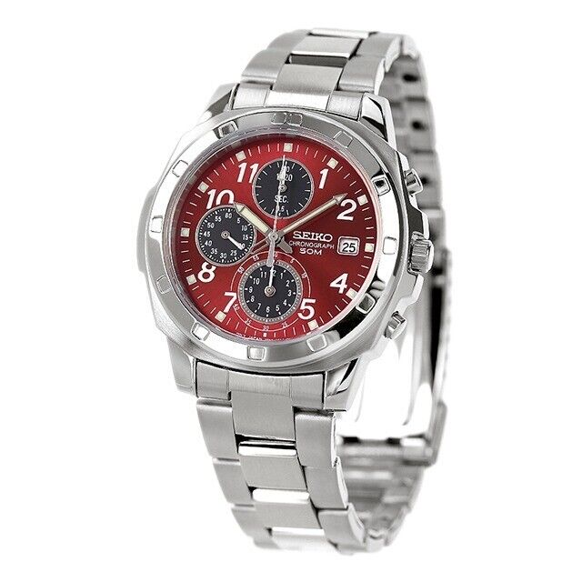 SEIKO Chronograph RED SND495P1 SND495 SND495P Red Men's Watch