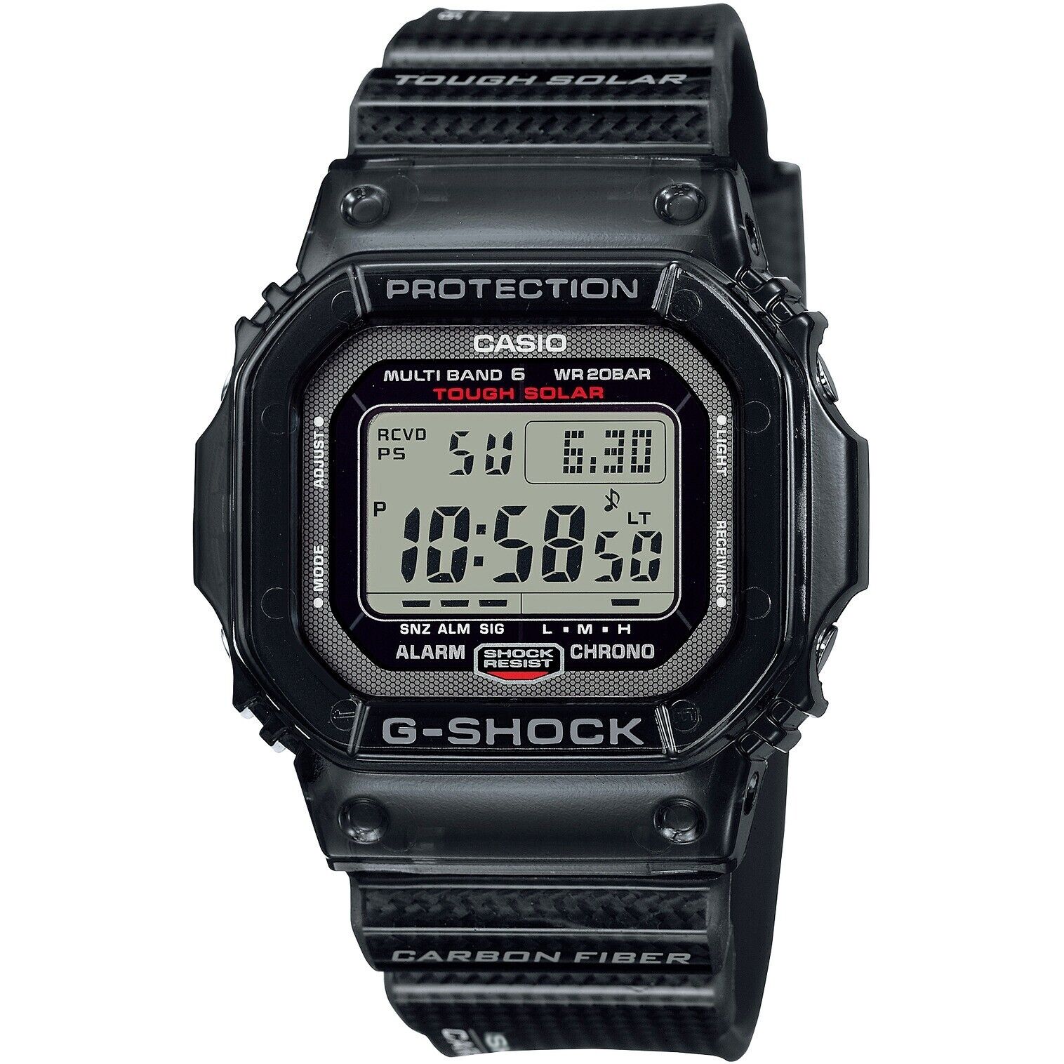 CASIO G-SHOCK GW-S5600U-1JF Black Solar Radio Carbon Men's Watch