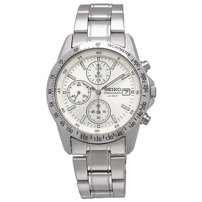 SEIKO Chronograph Watch SBTQ039 Quartz White