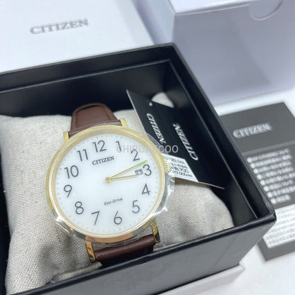 CITIZEN RECORD LABEL Eco-Drive AU1082-24A White Men's Watch