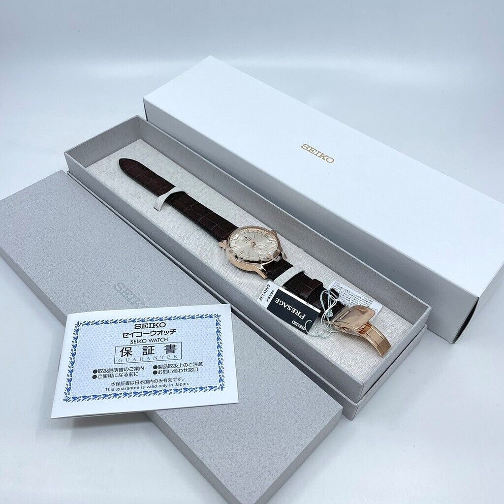 SEIKO PRESAGE SARY132 Rose Gold Automatic Mechanical Elegant Men Watch