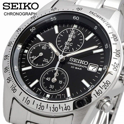 SEIKO SPIRIT SBTQ041 Black Analog Quartz Chronograph Men's Watch