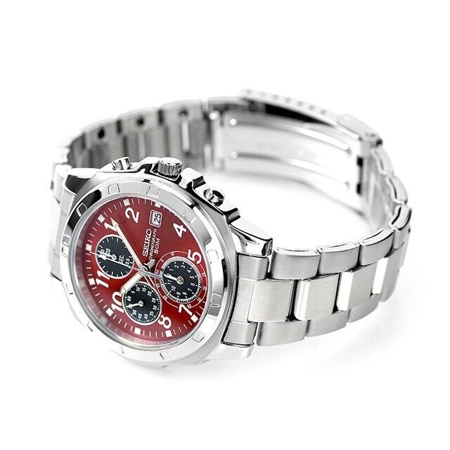 SEIKO Chronograph RED SND495P1 SND495 SND495P Red Men's Watch