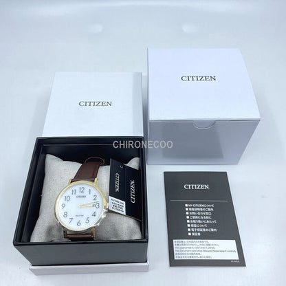 CITIZEN RECORD LABEL Eco-Drive AU1082-24A White Men's Watch