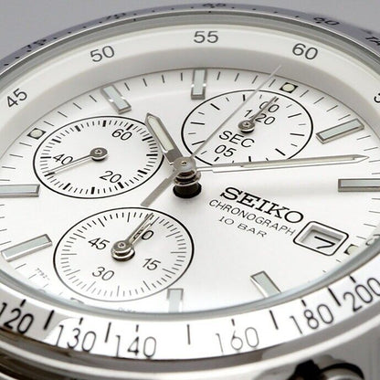 SEIKO Chronograph Watch SBTQ039 Quartz White