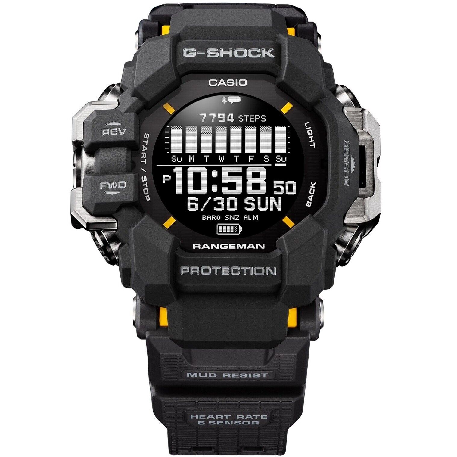 CASIO G-SHOCK MASTER OF G Rangeman GPR-H1000-1JR Black Men's Watch