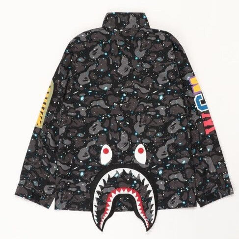 A BATHING APE BAPE SPACE CAMO SHARK M 65 CHIRONECOO