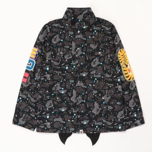 A BATHING APE BAPE SPACE CAMO SHARK M-65