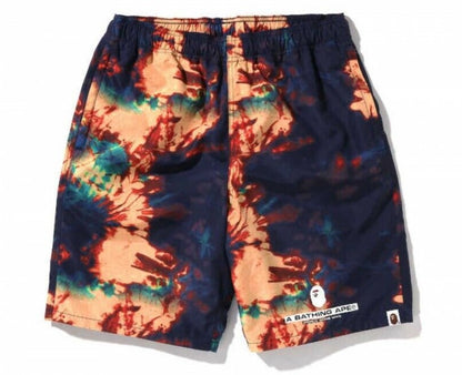 BAPE TIE DYE BEACH SHORTS