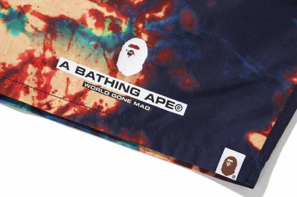 BAPE TIE DYE BEACH SHORTS