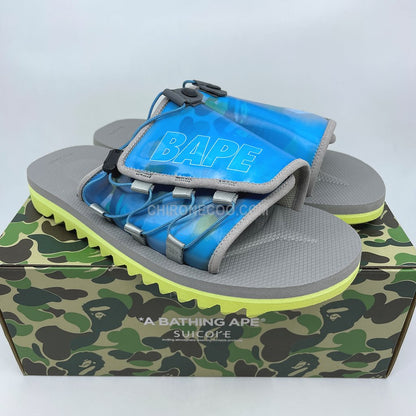 BAPE x SUICOKE 1ST CAMO DAO SANDAL YELLOW (GREY)