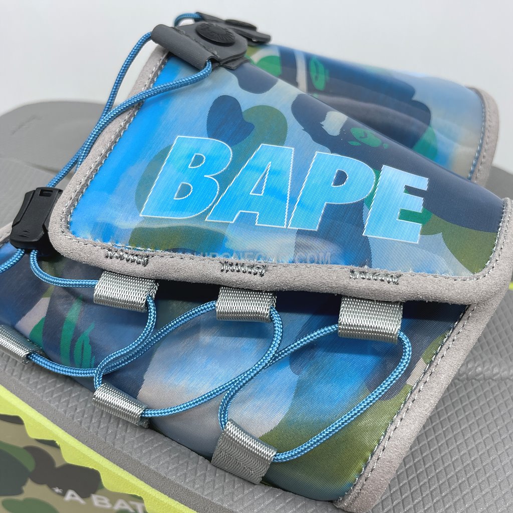 BAPE x SUICOKE 1ST CAMO DAO SANDAL YELLOW (GREY)