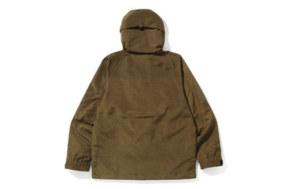 A BATHING APE BAPE TEXT CODE CAMO HOODIE JACKET BROWN 1I30140015