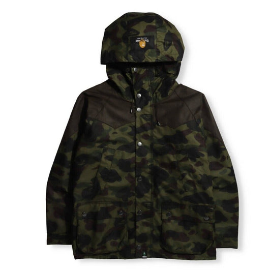 A BATHING APE BARBOUR x BAPE 1ST CAMO BEDALE SNOWBOARD JACKET