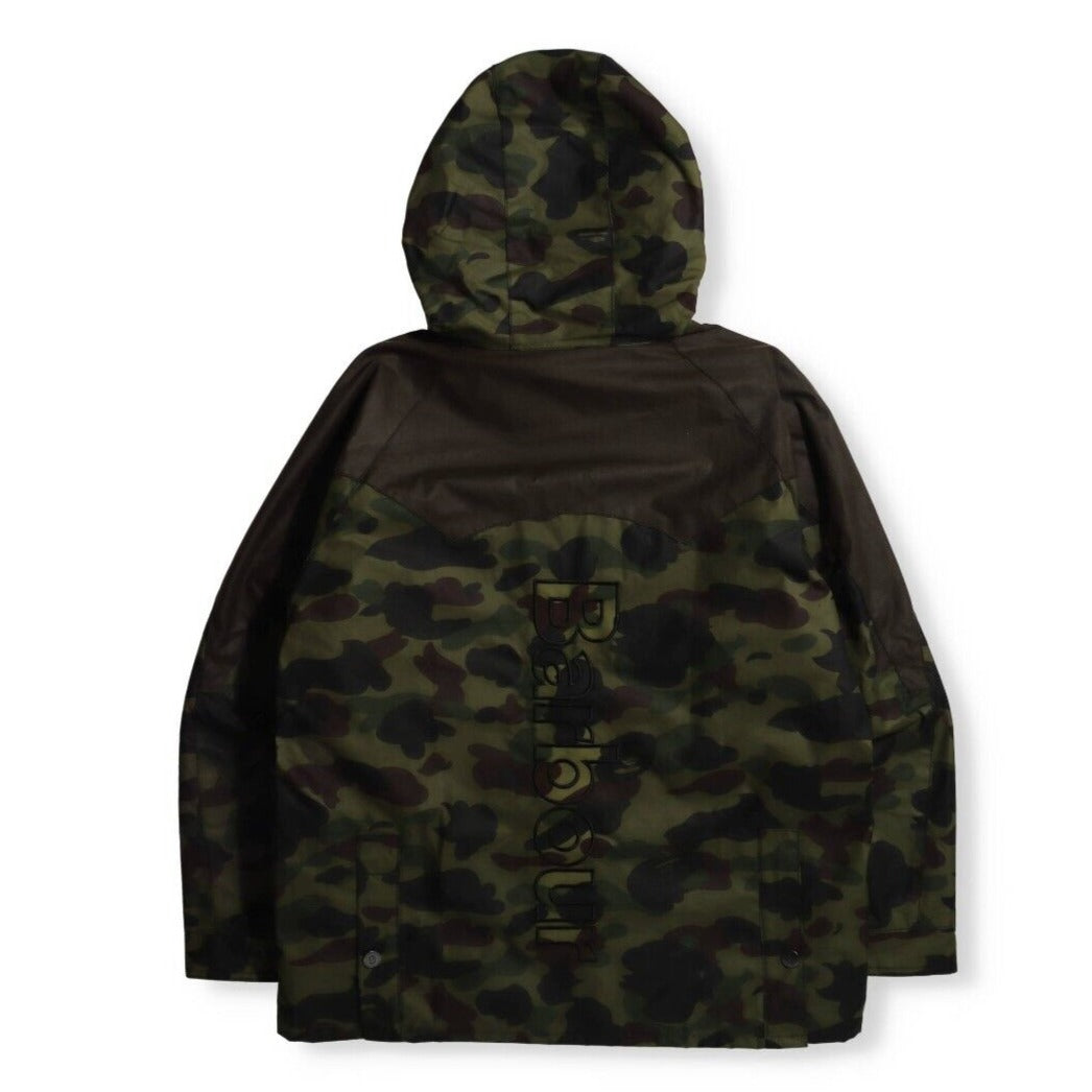 A BATHING APE BARBOUR x BAPE 1ST CAMO BEDALE SNOWBOARD JACKET