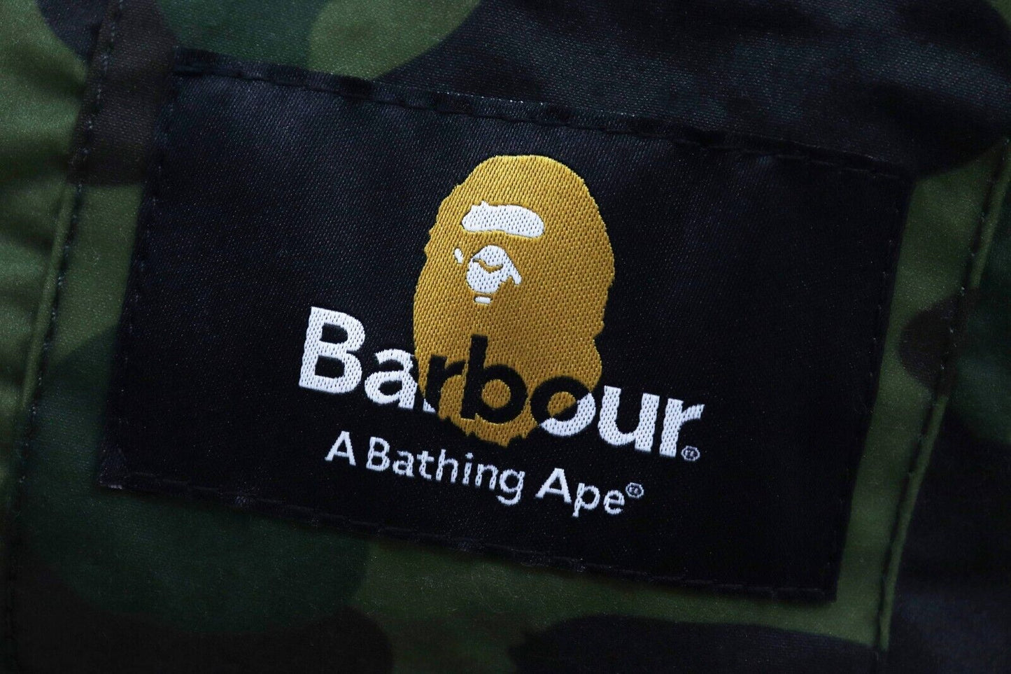 A BATHING APE BARBOUR x BAPE 1ST CAMO BEDALE SNOWBOARD JACKET