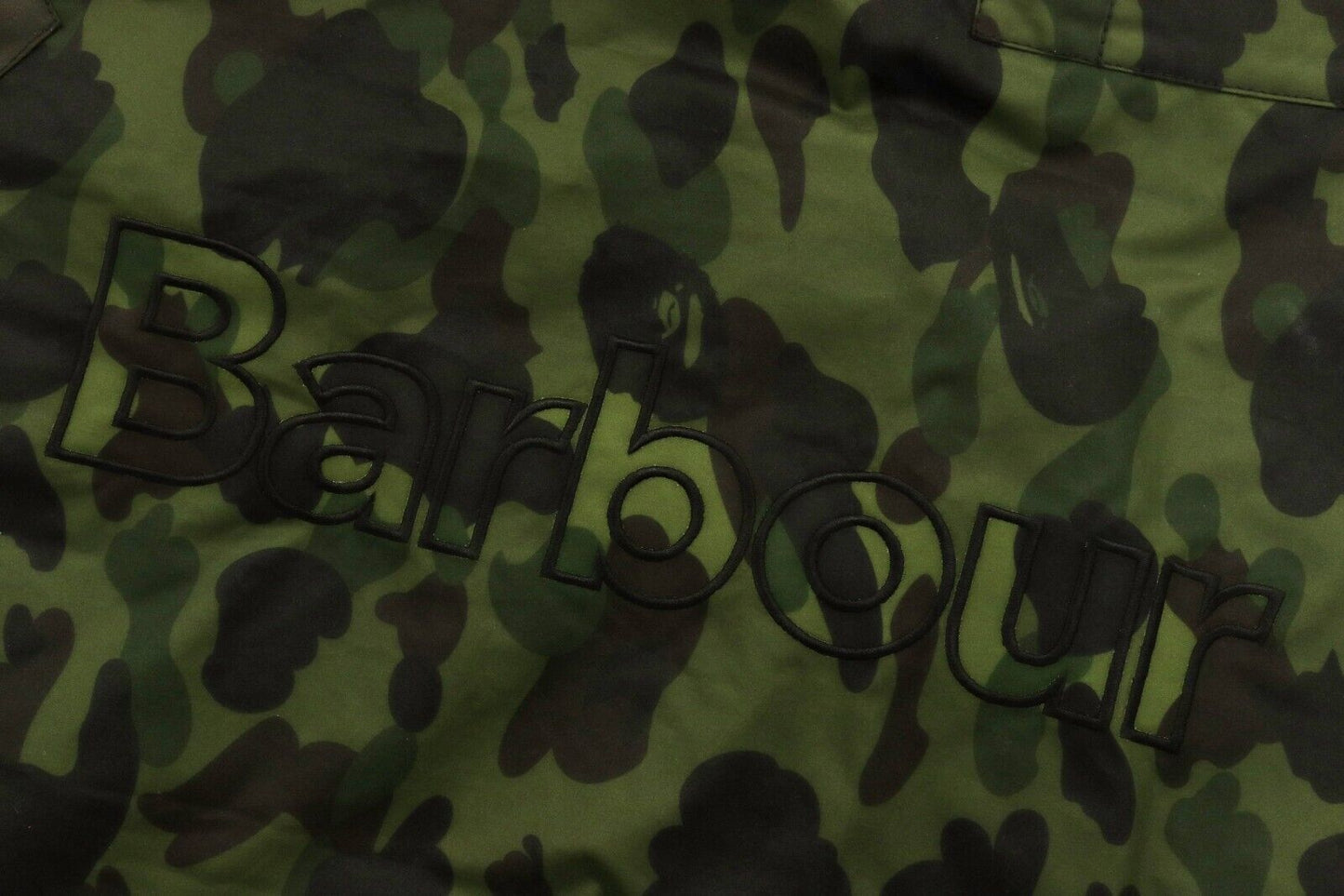 A BATHING APE BARBOUR x BAPE 1ST CAMO BEDALE SNOWBOARD JACKET